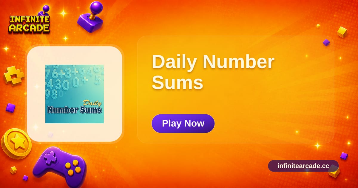 Update Daily Number Fun Daily Number Sums - Play Online | Infinite Arcade