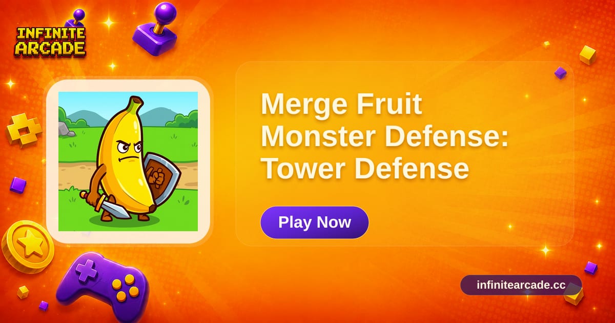 Frute Blocks Merge Fruit Monster Defense: Tower Defense | Infinite Arcade