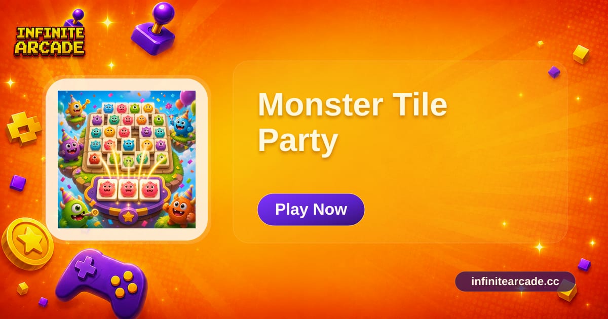 Monster Tile Party - Play Online | Infinite Arcade