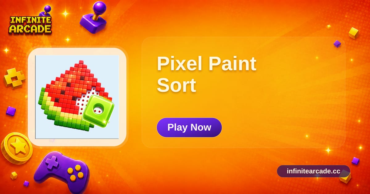 Pixel Paint Sort - Play Online | Infinite Arcade